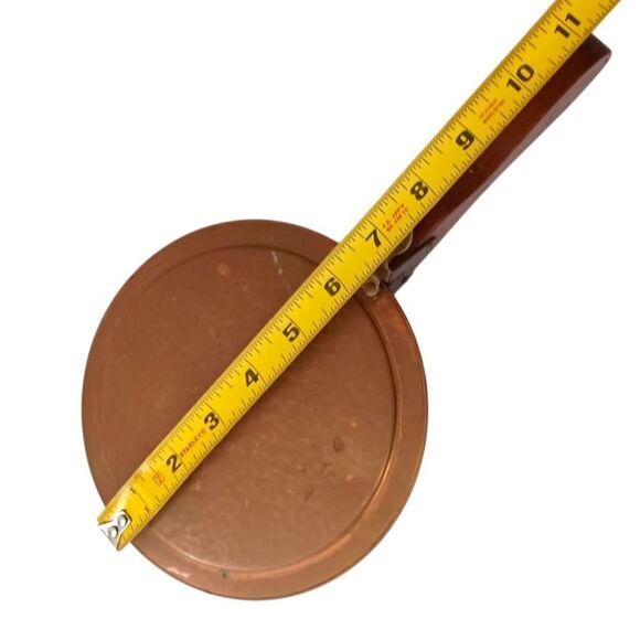 Vintage Silent Butler Table Sweeper Crumb Catcher Holland Copper Brass Wooden - Picture 3 of 16